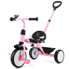 Liberry 2-in-1 toddler tricycle push-handle for guided rides.
