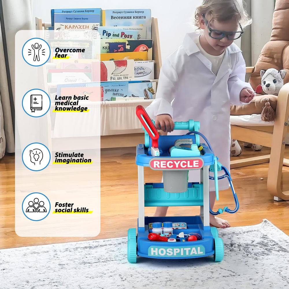 Liberry Doctor Kit thermometer for quick role-play assessments.