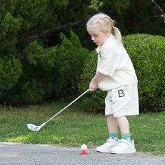 Liberry indoor-outdoor golf toy supports coordination and motor skill development.