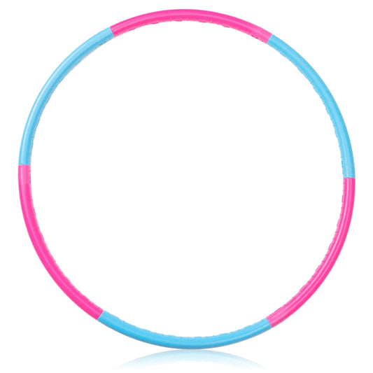 Liberry Kids Exercise Hoop blue assembled close-up showing adjustable sections for flexible play