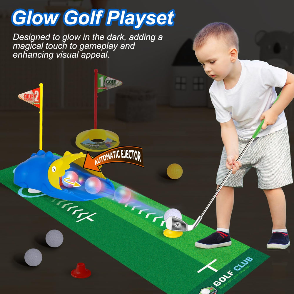 Liberry golf set suitable for indoor and outdoor use.