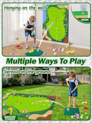 Liberry Kids Golf Set retractable clubs fit little hands for easy grip.