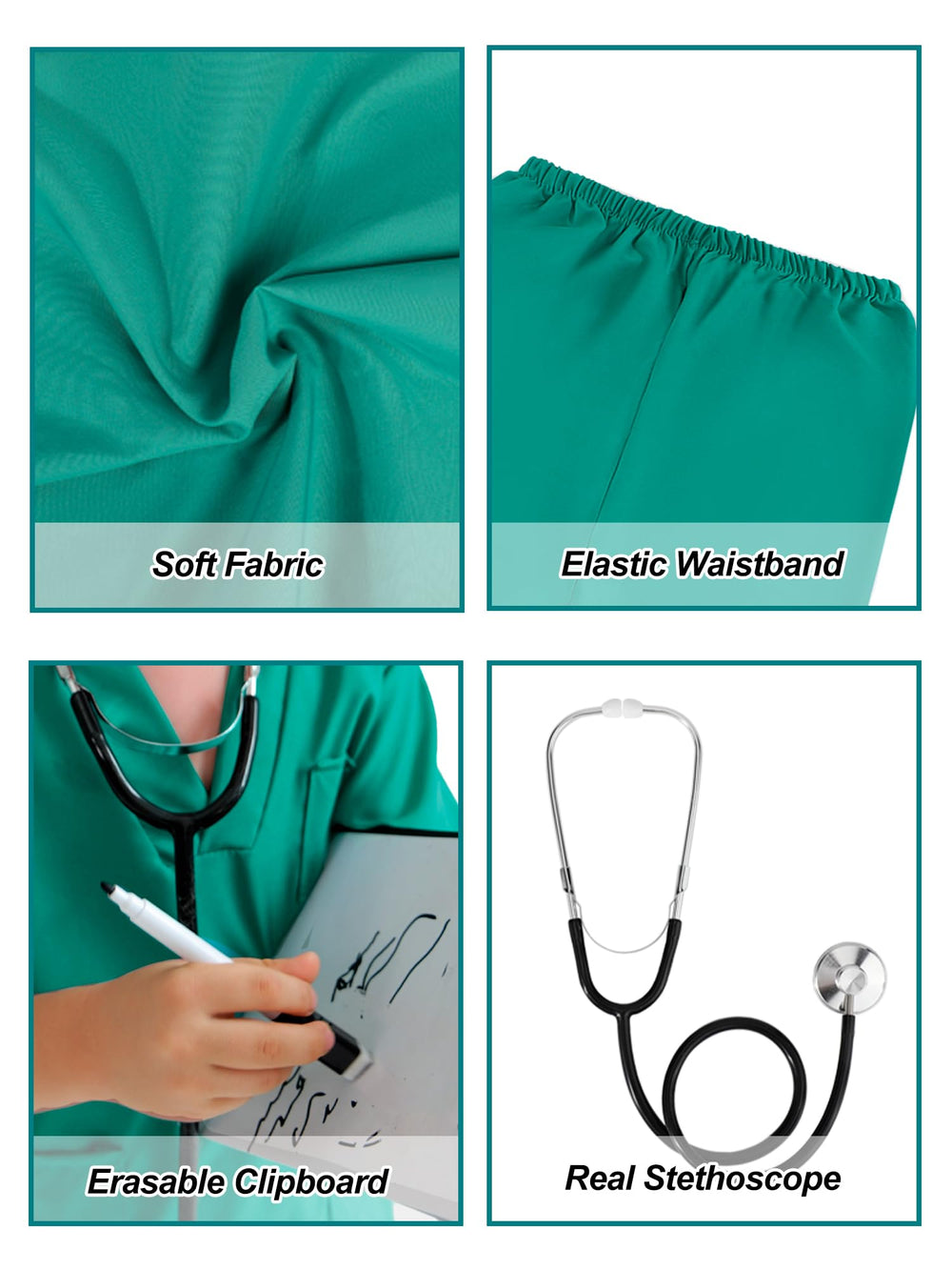 Liberry real stethoscope enhances interactive heartbeat checks during play.