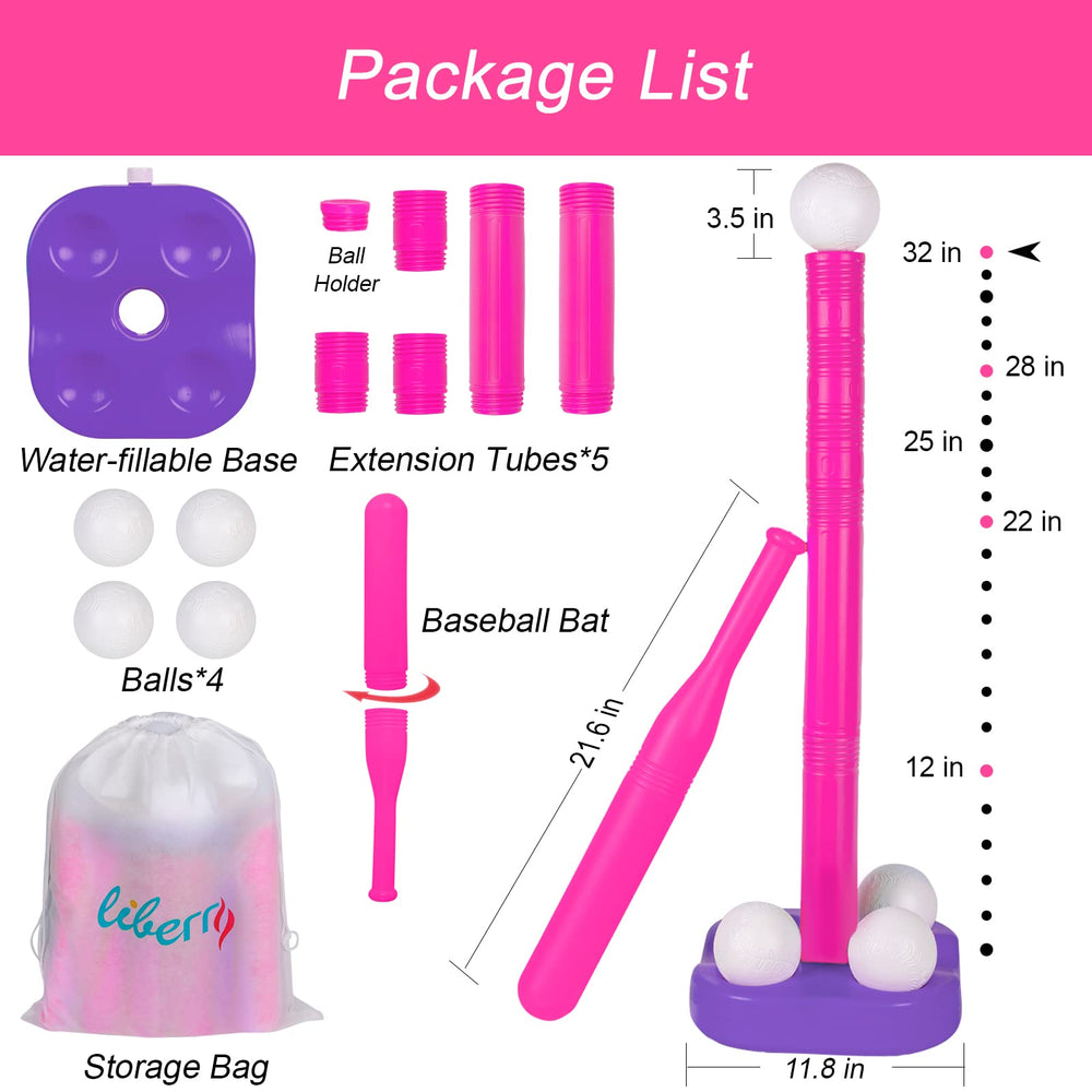 Four plastic baseballs for beginner-friendly practice.