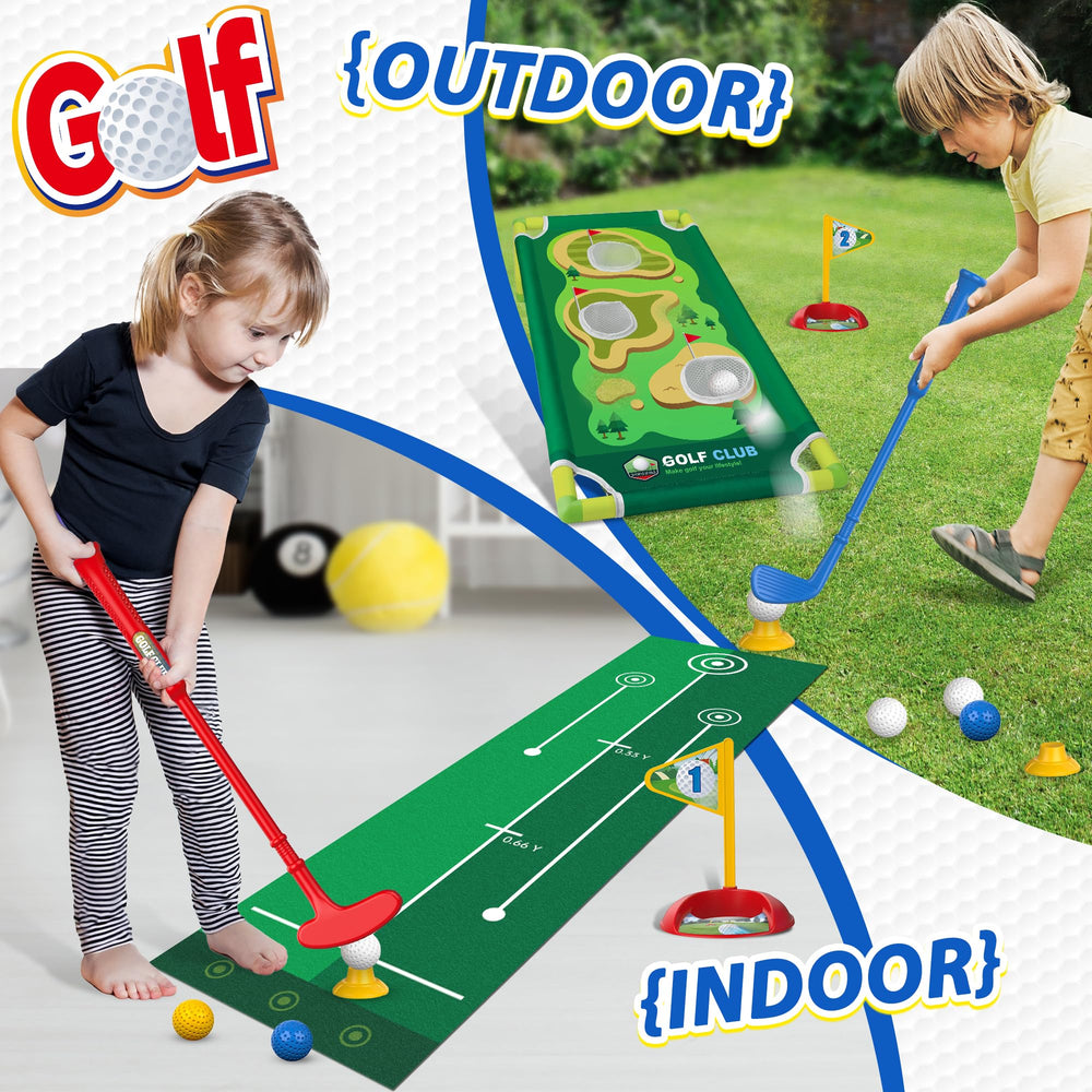 Liberry ball holders and flags organize play sessions.