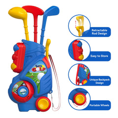 Liberry toddler golf cornhole board adds target play for toddlers.