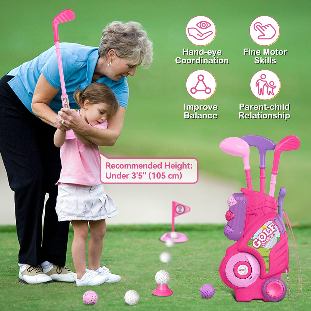 Liberry durable odorless plastic clubs ensure safe play.