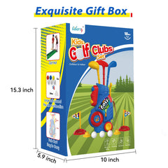 Liberry toddler golf set tees and flags to support learning.