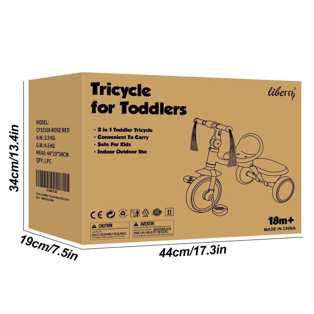 Liberry gift-ready toddler tricycle for birthdays or holidays