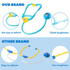 Liberry toy stethoscope highlights realistic sound for engaging medical role-play.