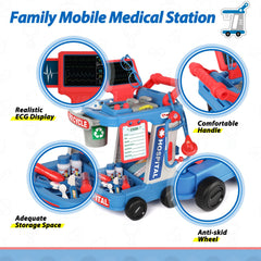 Liberry thermometer toy enhances pretend visits and learning.