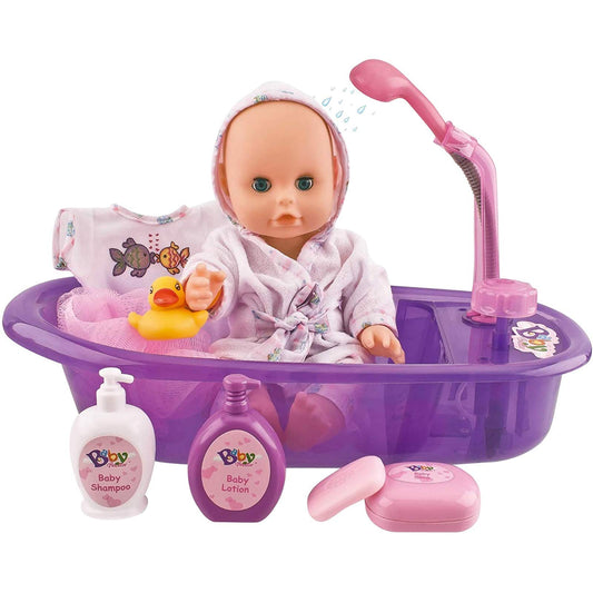 Liberty Imports 13-inch baby doll bath toy for imaginative playtime.