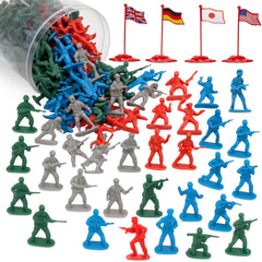 Liberty Imports army men bucket with soldiers sparks imaginative battle play.