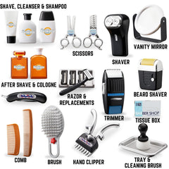 Liberty Imports barber kit carry case makes portable pretend salons easy
