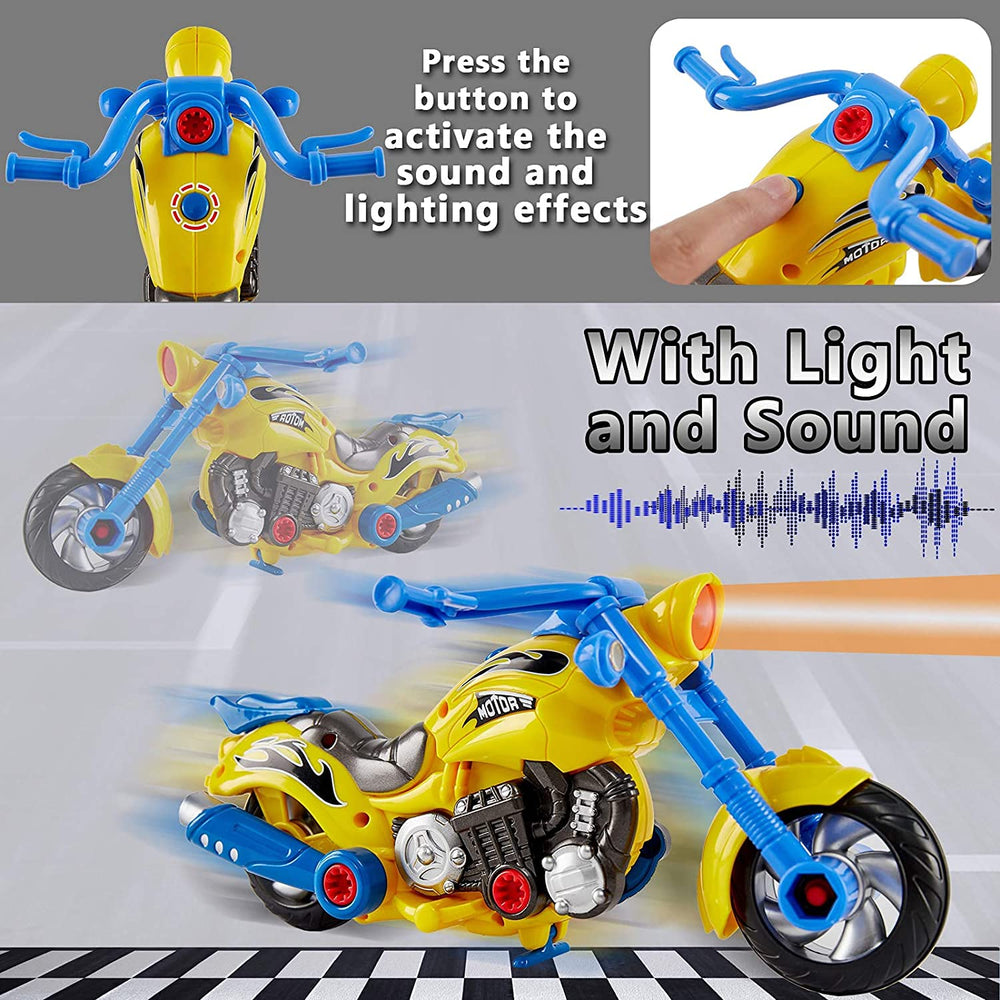 Liberty Imports battery-powered drill enables quick screw assembly during play.
