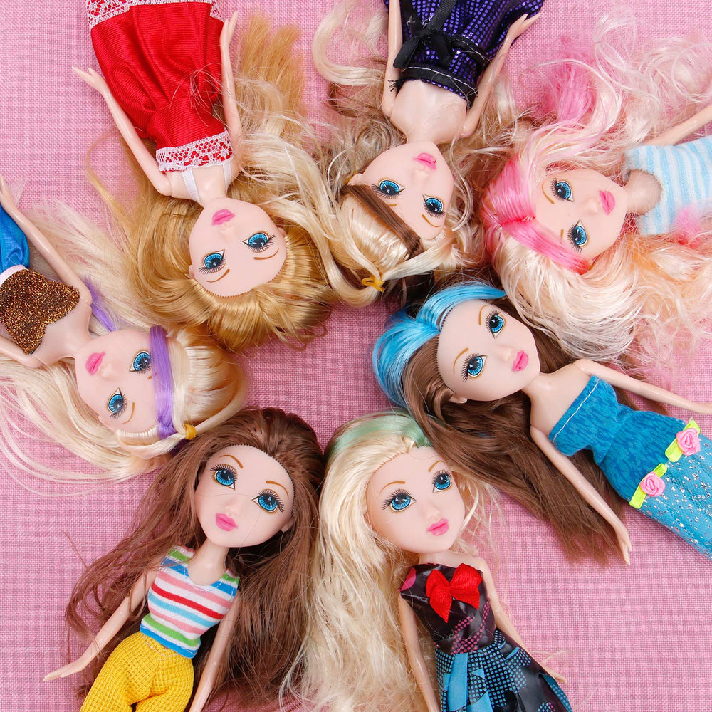 Dolls feature bendable joints for lifelike posing and storytelling.