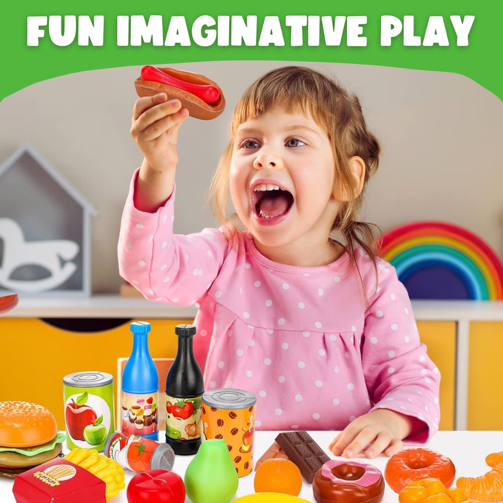 Liberty Imports colorful pretend food supports recognition and creative play.