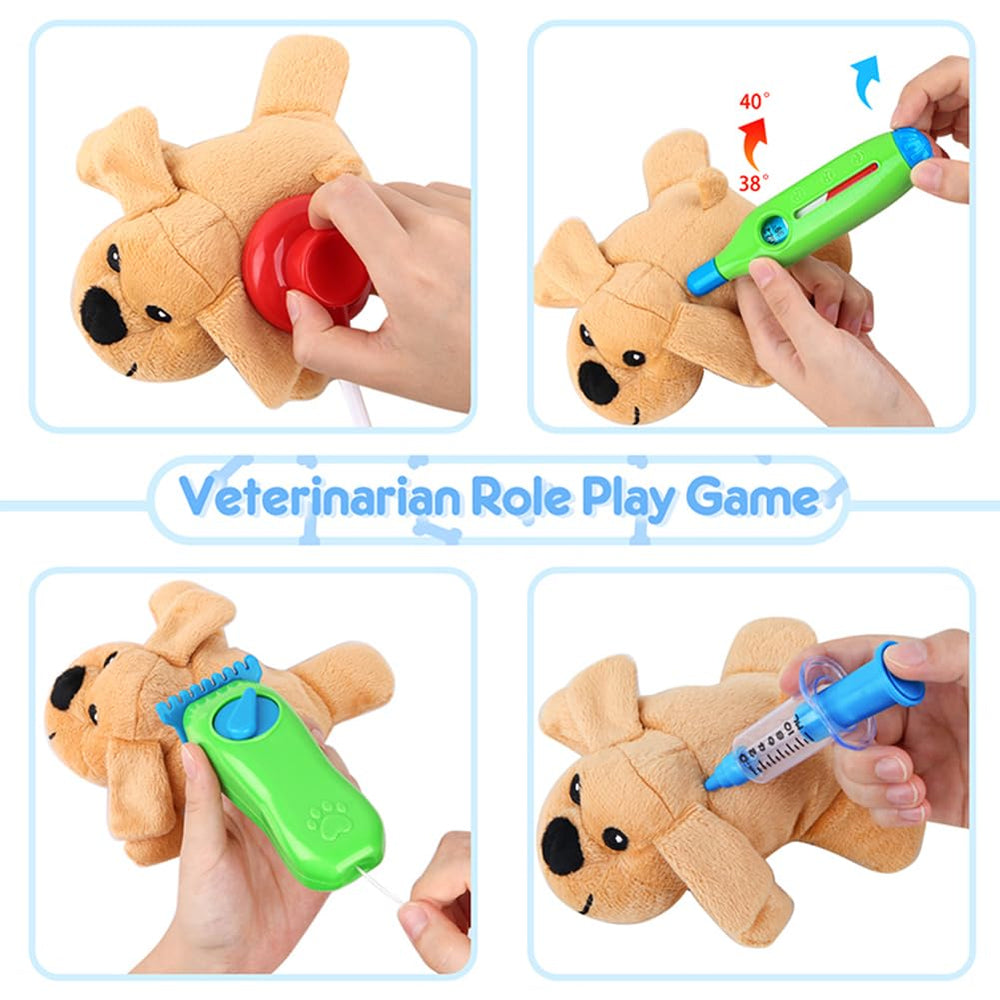 Liberty Imports vet kit thermometer supports believable medical checks during pretend visits