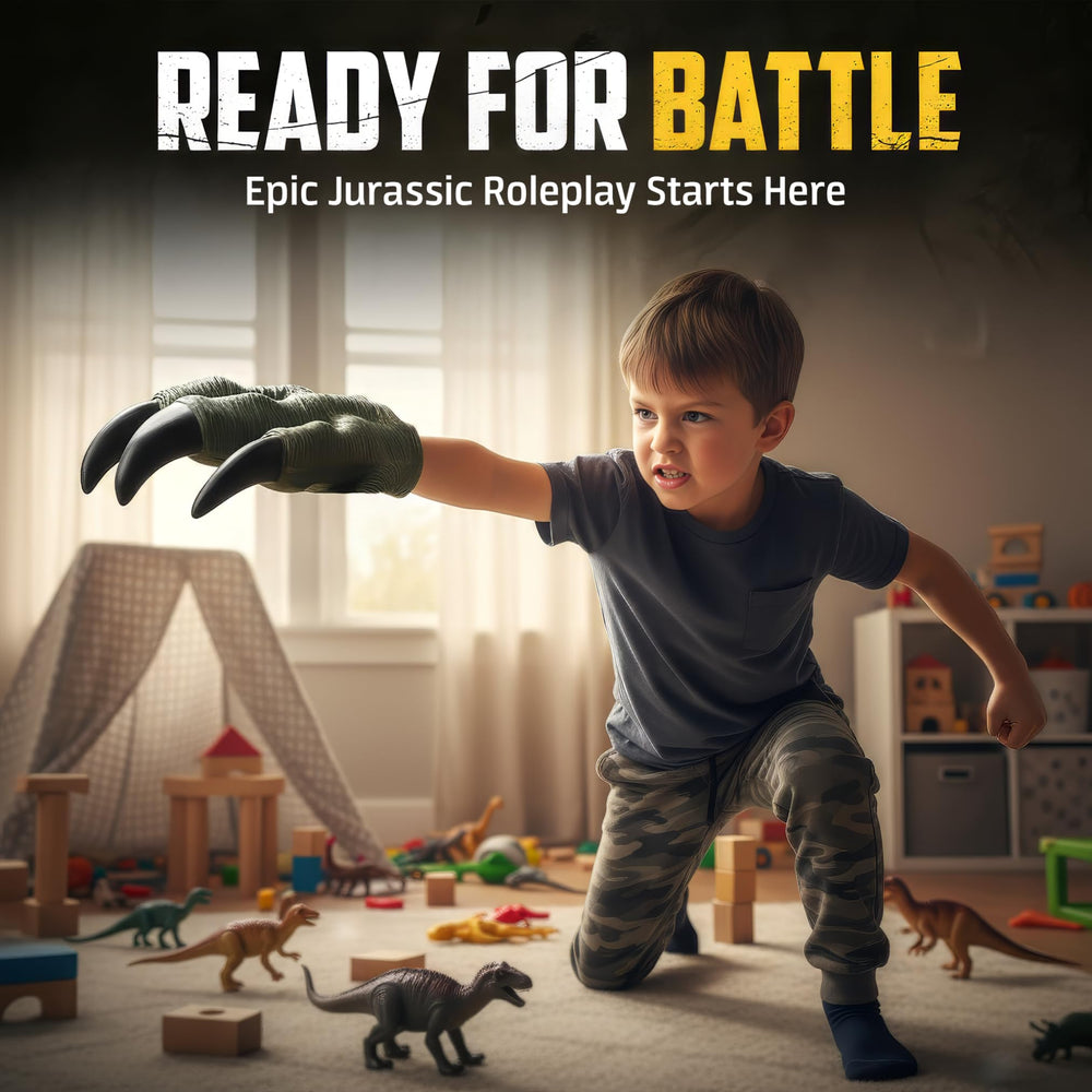 Liberty Imports dino claws roleplay accessory enhances pretend battles.