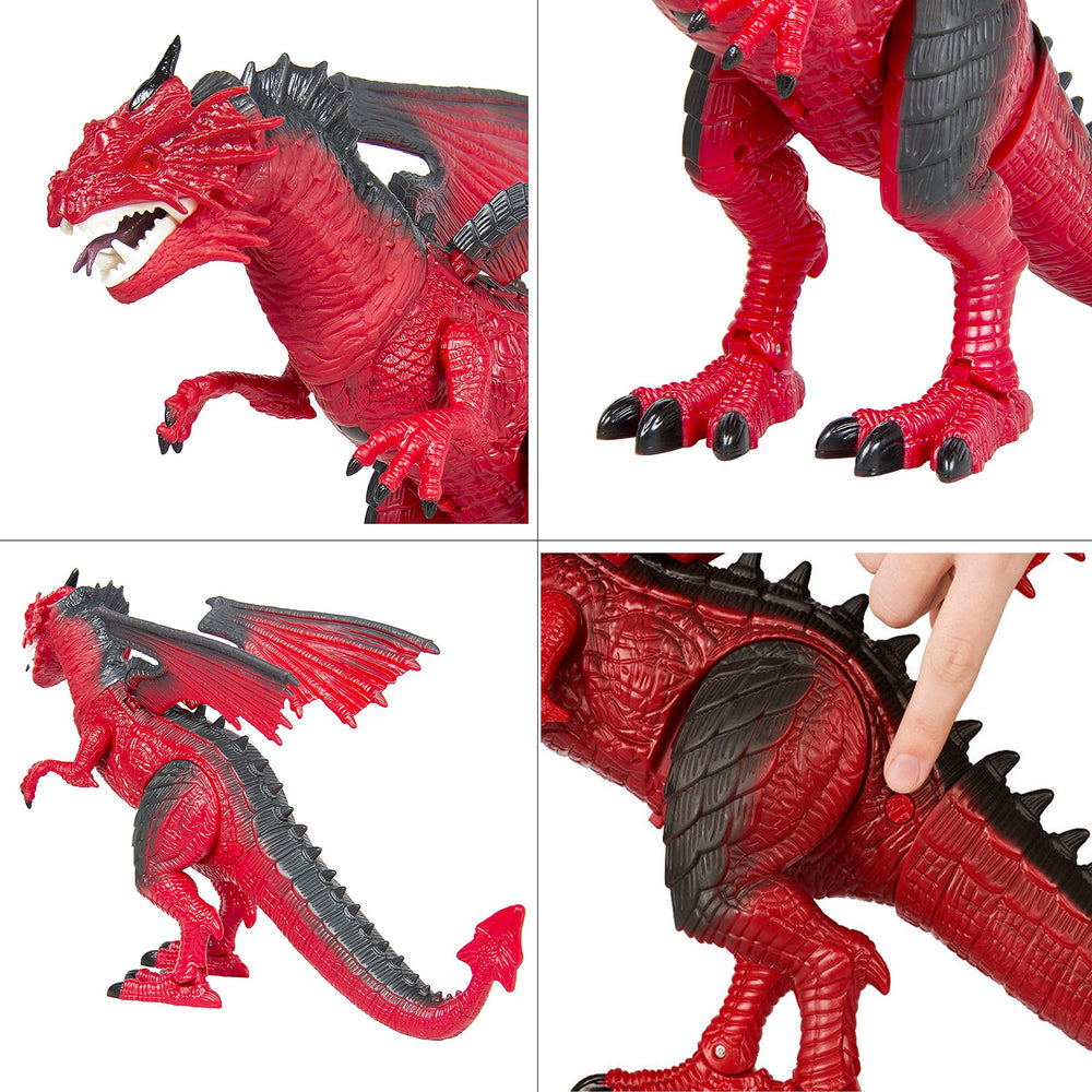 Liberty Imports Dino Planet dragon eyes light up for a vivid glow