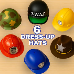 Liberty Imports dress-up hats pack collection, versatile for group play and themed parties.