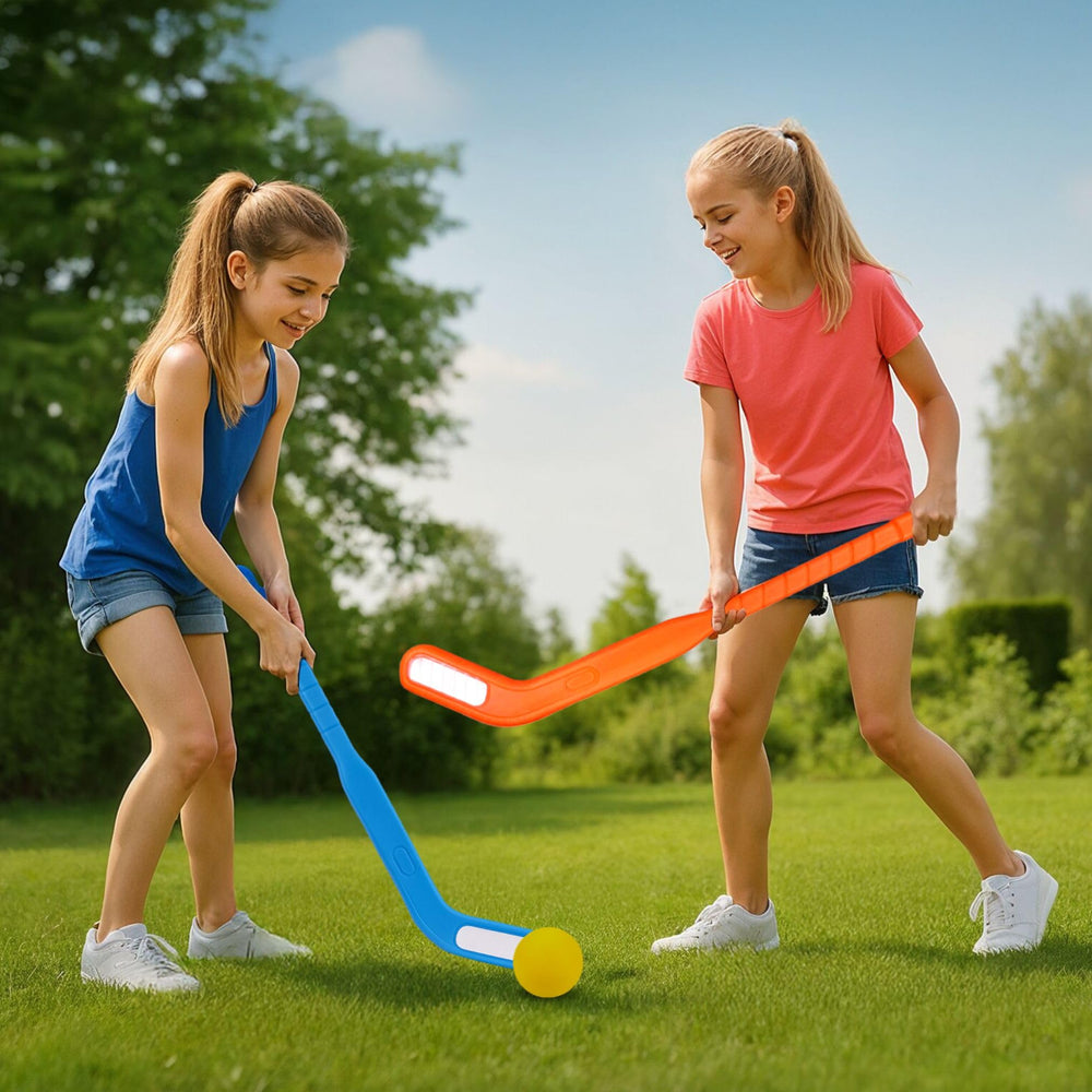 Liberty Imports plastic hockey ball lightweight for beginners.