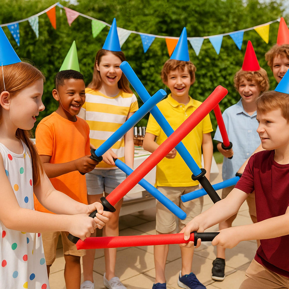 Liberty Imports foam sword close-up highlights soft texture for safe play.
