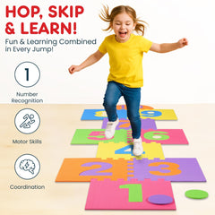 Liberty Imports Hopscotch Playmat safe EVA foam for worry-free playtime