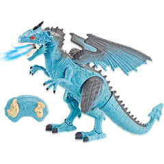 Liberty Imports Ice Dragon displays smoke breath for immersive play sessions