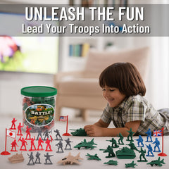 Liberty Imports imaginative battle playset supports cooperative, screen-free entertainment.