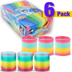 Liberty Imports 4-inch rainbow spring toy for hands-on play and classroom fun