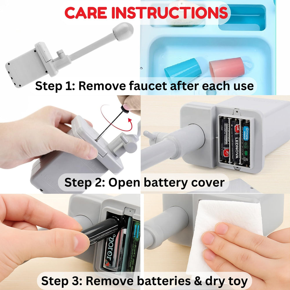 Liberty Imports faucet in use creates interactive learning for kids