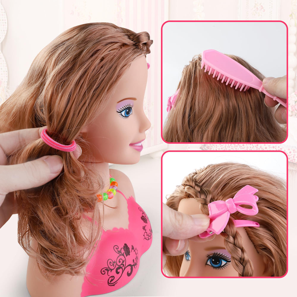 Liberty Imports hair clips and scrunchies for finished hairstyles.