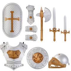 Liberty Imports Medieval Knight armor set with sword for imaginative play and role-play adventures.