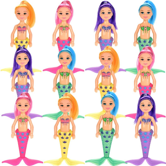 Liberty Imports mermaid dolls 6 inch pack for imaginative play and storytelling