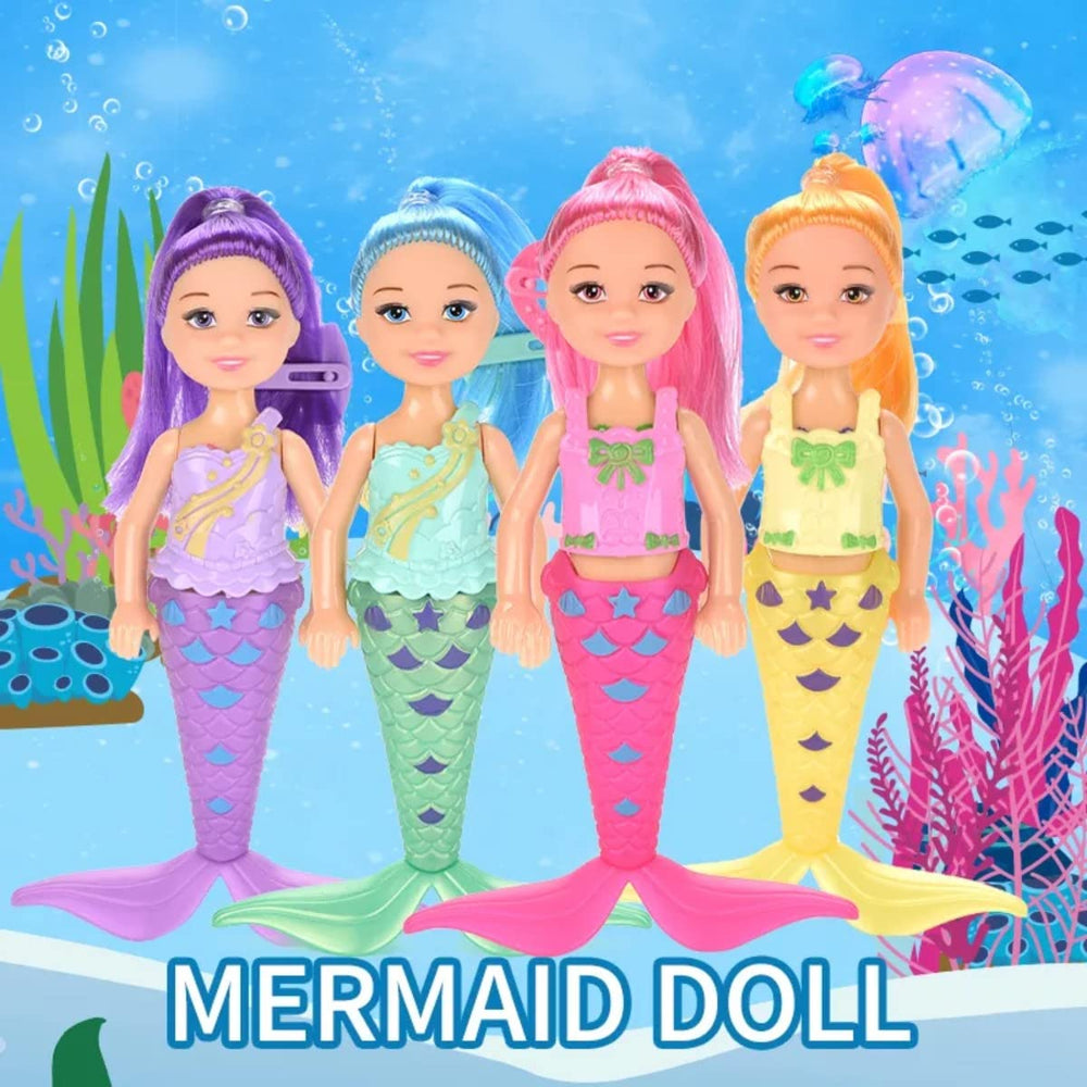 Soft brushable hair on Liberty Imports mermaid dolls for styling fun