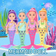 Soft brushable hair on Liberty Imports mermaid dolls for styling fun