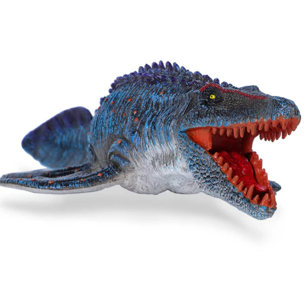 Liberty Imports Mosasaurus cake topper suitable for Jurassic party themes.