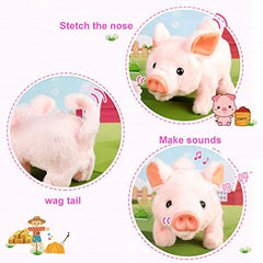 Liberty Imports My Pet Pig tail wag enhances engagement during play