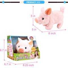 Liberty Imports My Pet Pig measures about 8 inches for compact play