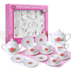 Liberty Imports perfect dollhouse tea party set for small hands and creative storytelling.
