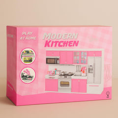 Liberty Imports pink doll kitchen play area enabling versatile imaginative setups.
