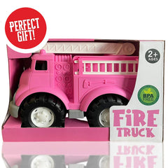 Gift-ready pink fire truck by Liberty Imports, perfect for birthdays and holidays