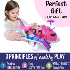 Liberty Imports pink private jet in gift box, ready for gifting and pretend play