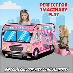 Liberty Imports ice cream truck tent outdoors for backyard fun and easy cleanup