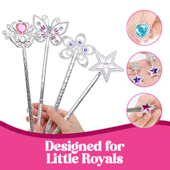 Liberty Imports princess rings shine during imaginative play
