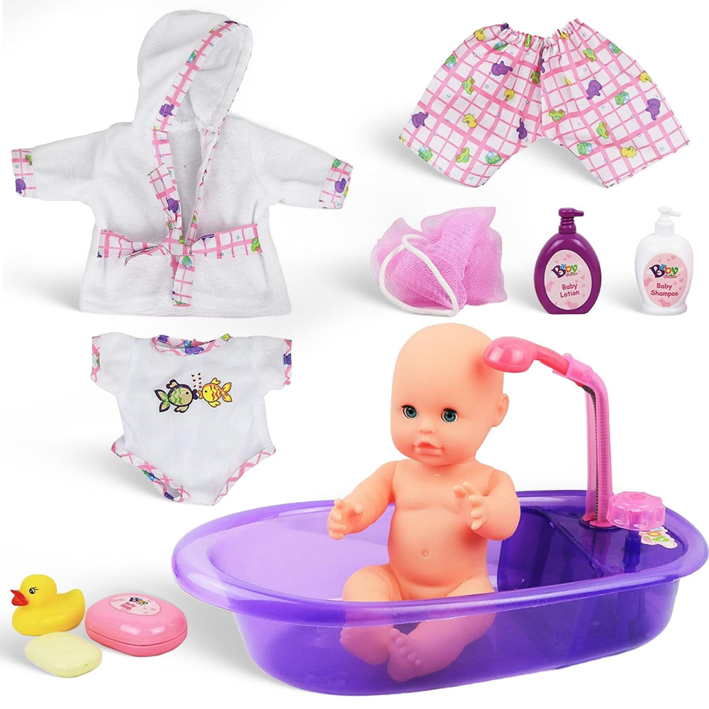 Liberty Imports rubber duck bath toy adds classic fun.