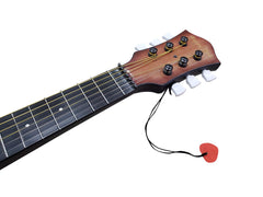 Liberty Imports six-string setup delivers authentic notes for practice.