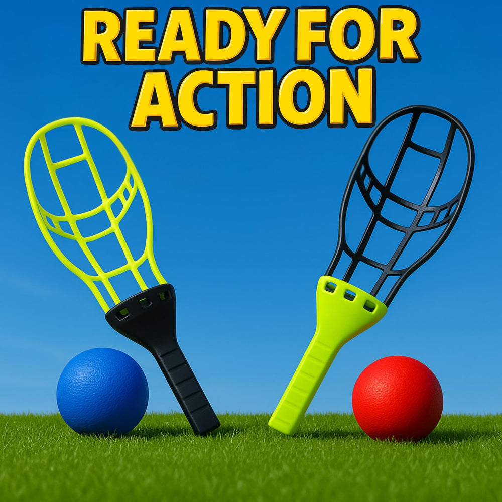Two-player outdoor fun on park days with Liberty Imports Trackball Sport Chuck and Catch Ball