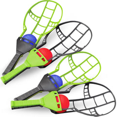 Liberty Imports Trackball Sport Chuck and Catch Ball set for backyard toss and catch